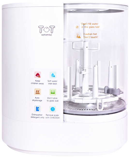 3-in-1 Baby Bottle Care System: Washes, Sterilizes + Dries